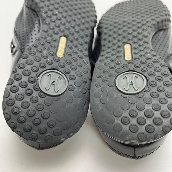 COLE HAAN G Series Black Perforated Genuine Patent Leather Mules Loafers sz 6 B - Picture 12 of 16